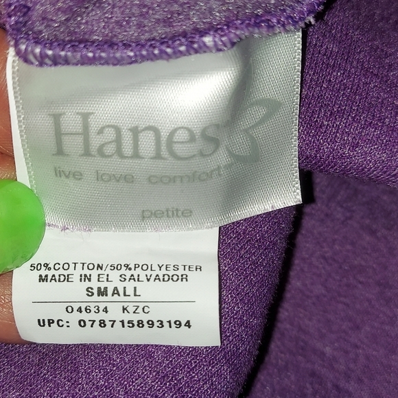 Hanes Purple Sweatpants in size Petite Small super comfortable! - Picture 5 of 6